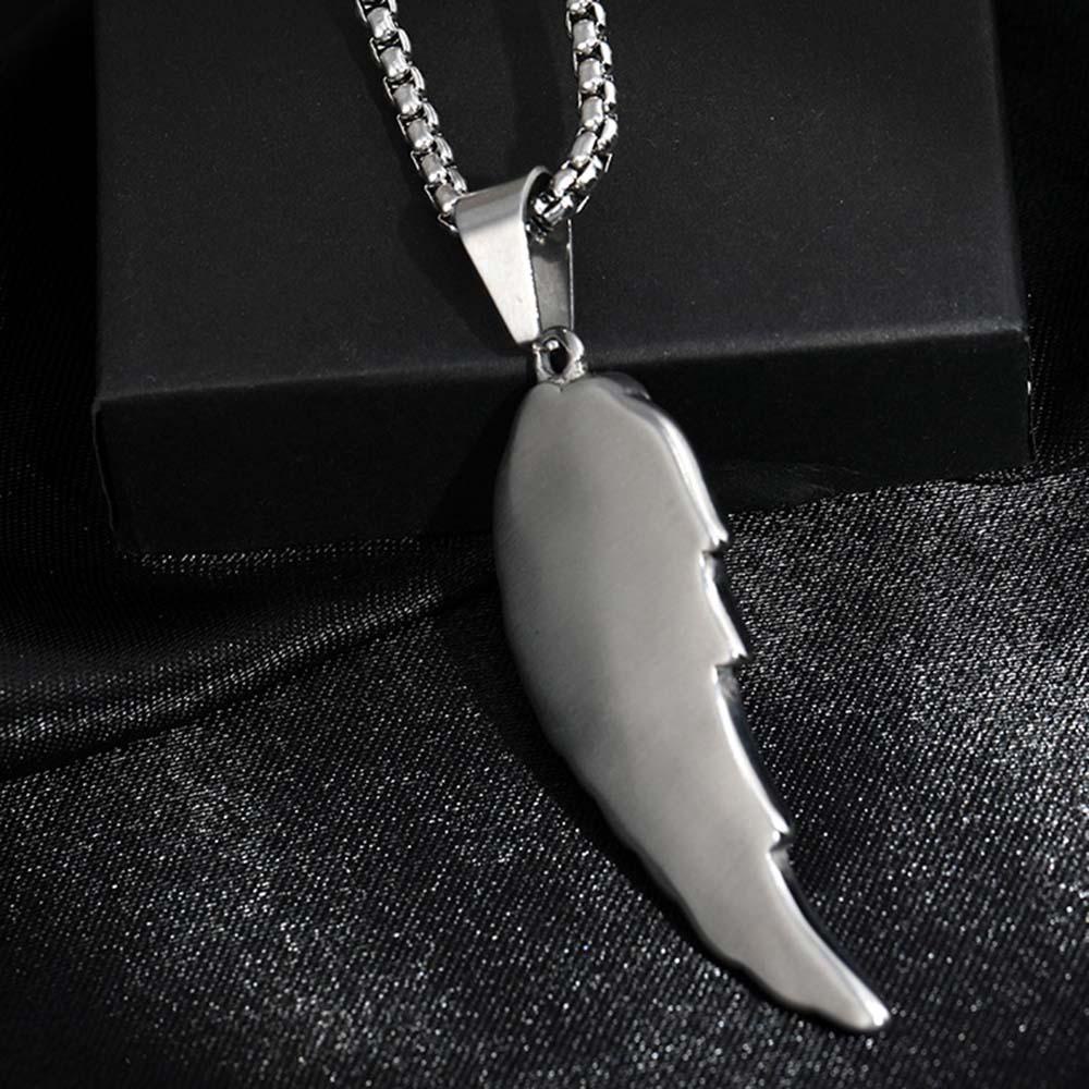 VANES1 Vòng cổ Mặt Đôi Cánh Thiên Thần Phong Cách Âu Mỹ Cổ Điển