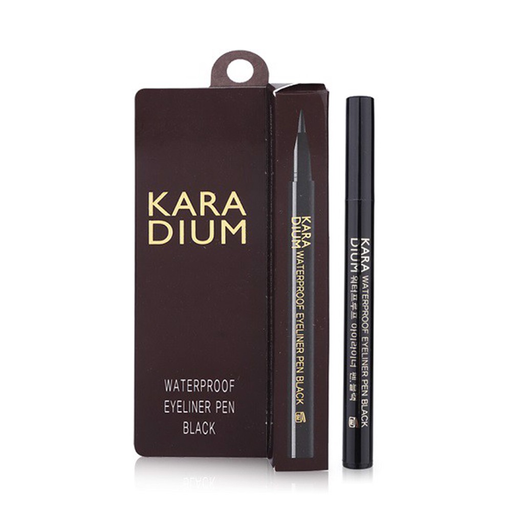 Bút Dạ Kẻ Mắt Karadium Waterproof Eyeliner Pen Black