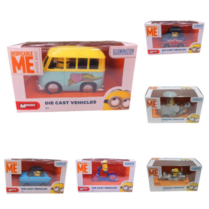 Mô hình minion despicable me phương tiện giao thông bằng hợp kim cho bé