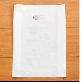 Sỉ 1kg Túi nilon Trắng sứ dày bóng dẻo đựng quần áo mỹ phẩm túi hột xoài