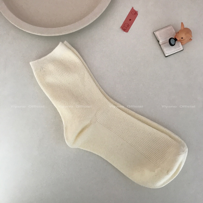 Vớ Thể Thao Thoáng Khí Màu Sắc Đơn Giản Phong Cách Hàn Quốc