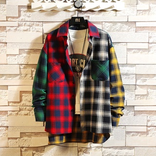 Áo sơ mi nam dài tay họa tiết ca rô thời trang Hàn Quốc size M-3Xl 10 phong cách