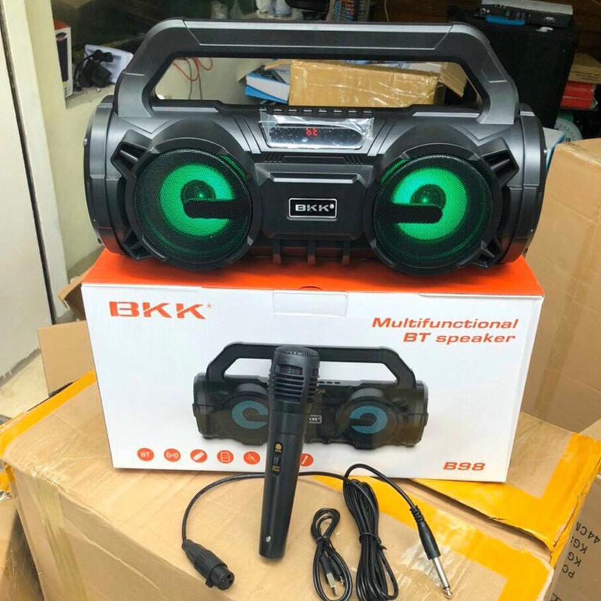 Loa bluetooh karaoke không dây di động thông minh di động âm bass mạnh tredle đanh đài FM nghe nhạc hay BKK B98 ECOMTOP