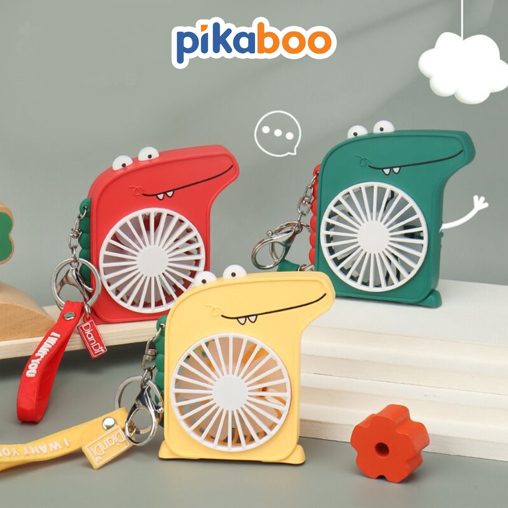 Quạt mini cầm tay Pikaboo hình heo Peppa sạc pin tiện lợi