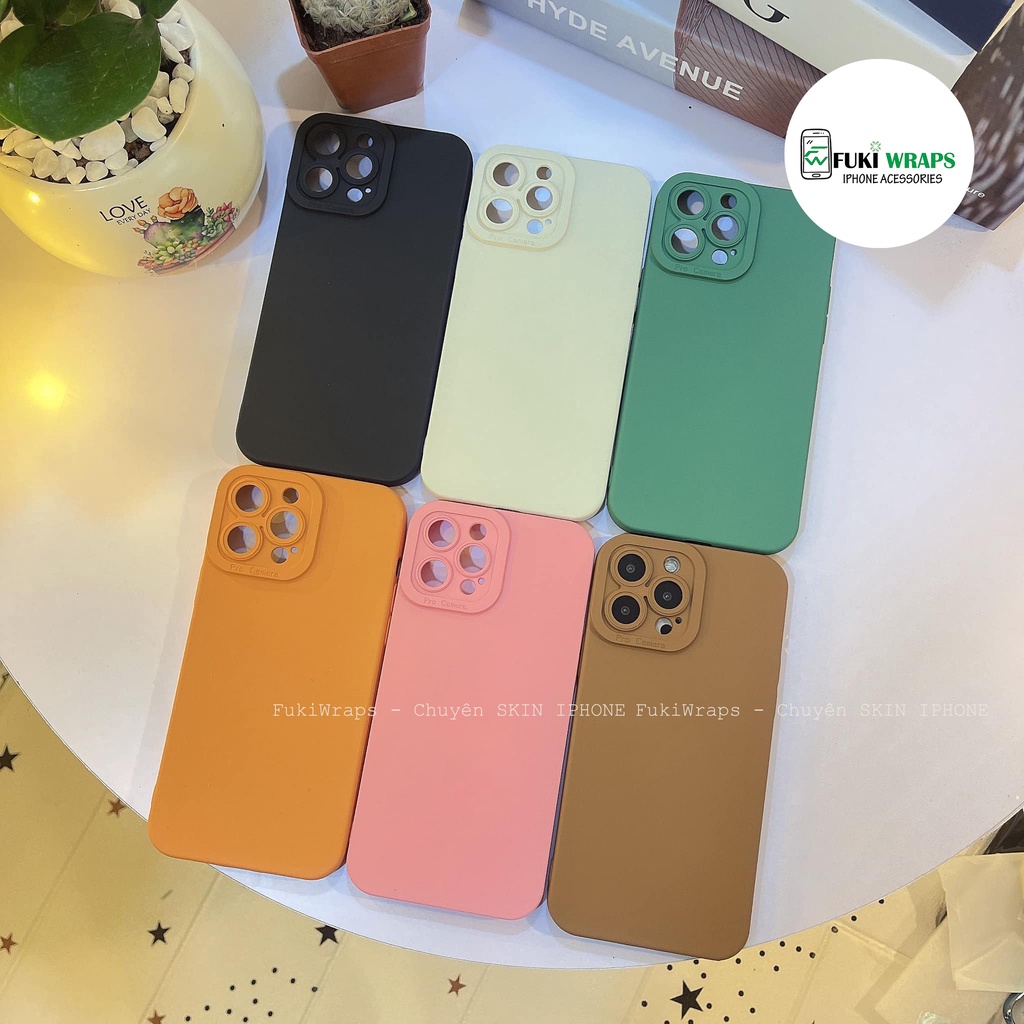 Ốp điện thoại Silicon chống sốc bảo vệ camera Dành Cho 11ProMax XSMAX X XS 7PLUS FukiShop