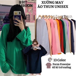 [Mã SKAMLTSM9 giảm 10% đơn 99K] Áo thun tay dài thu đông form rộng Trơn áo phông tay dài Trơn Basic Tee nhiều màu