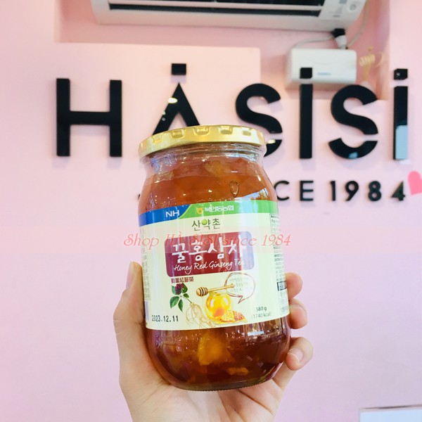 Trà Hồng Sâm Mật Ong Hàn Quốc ANDONGMA - Sanyakchon honey Red Ginseng Tea 580g
