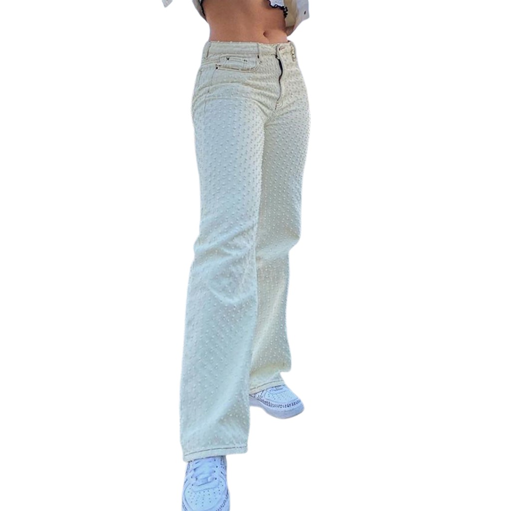 Quần Jeans Dài Lưng Cao Thời Trang Cho Nữ | BigBuy360 - bigbuy360.vn