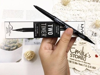 Bút kẻ mắt hai đầu 2 in 1 Nyx Two Timer