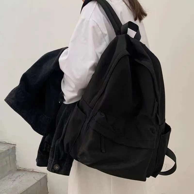 Balo Đi Học Siêu Nhẹ Chất Liệu Nylon Chống Nước Cao Cấp