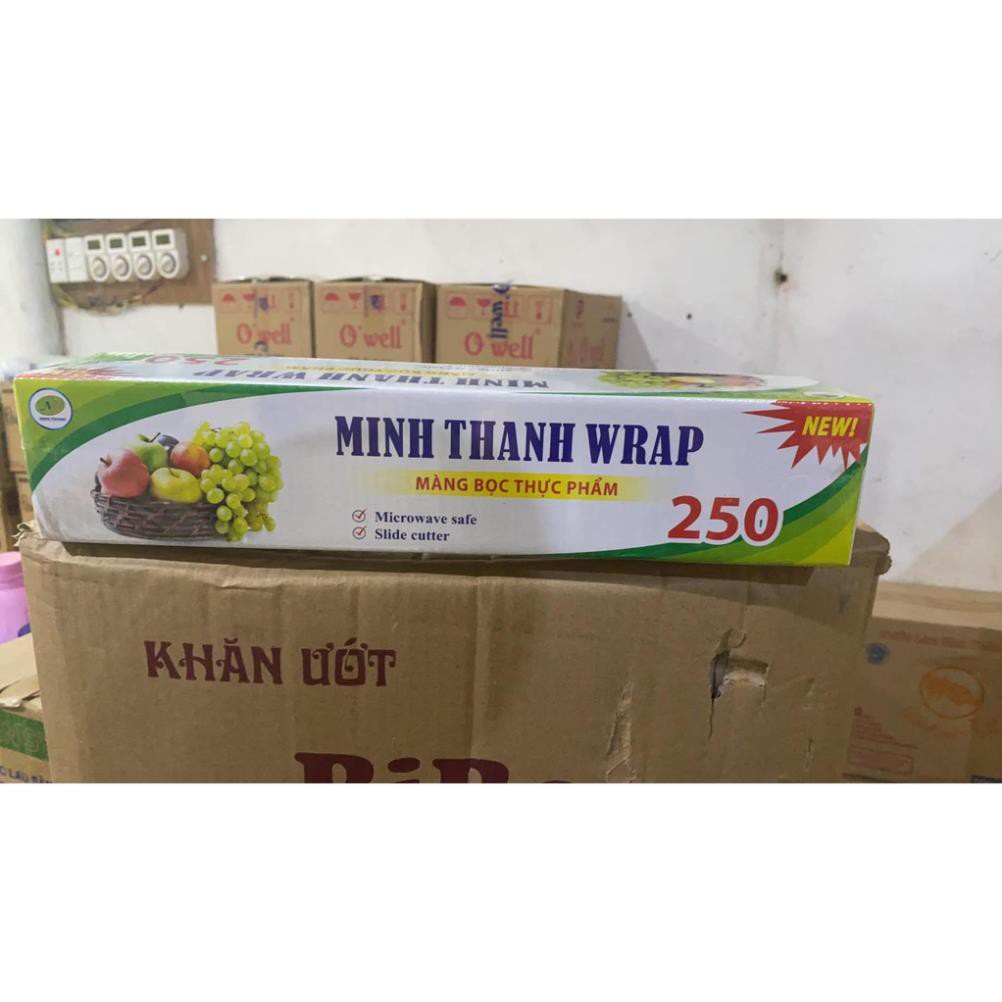 MÀNG BỌC THỰC PHẨM MINH THÀNH WRAP 250 CÓ DAO CẮT TIỆN DỤNG