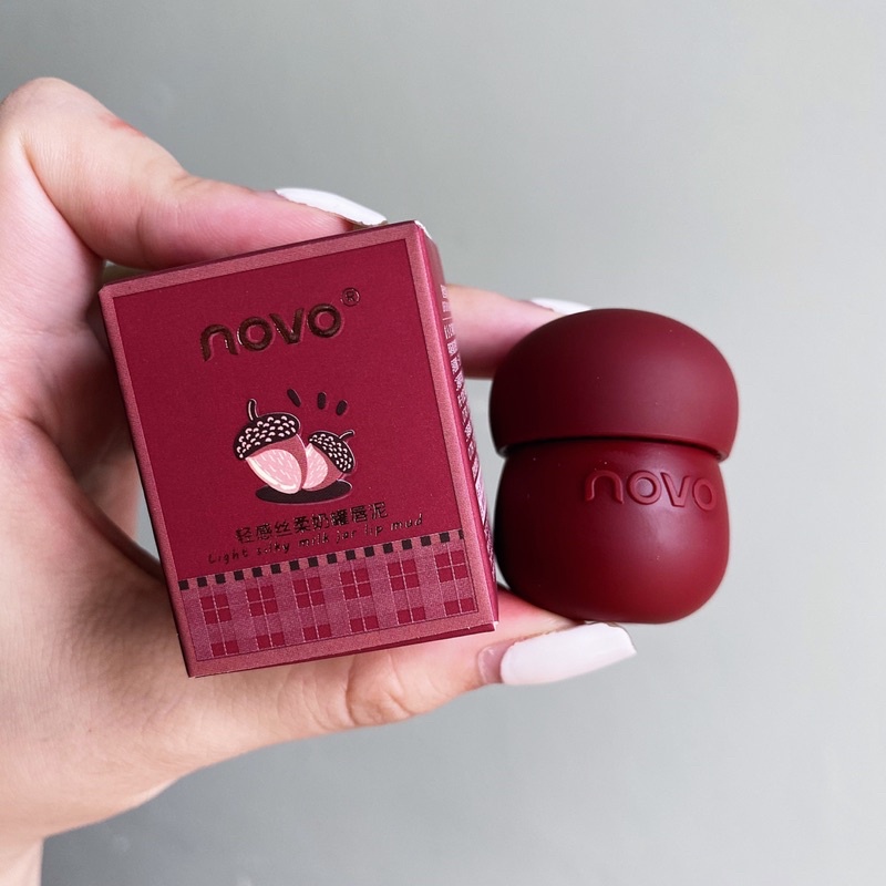 Son kem Novo siêu mịn nắp hình nấm xinh xắn lên màu cực chuẩn