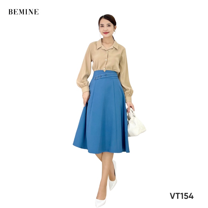 Váy dây đai 3 nút BEMINE VT154XANH