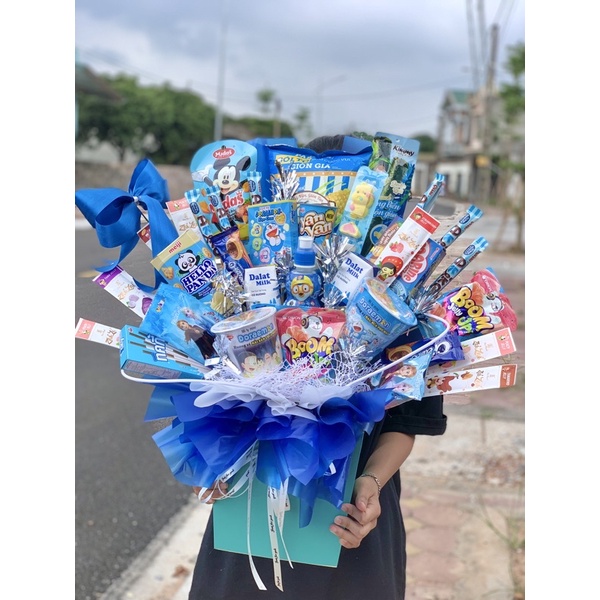 giỏ bánh kẹo bim bim
