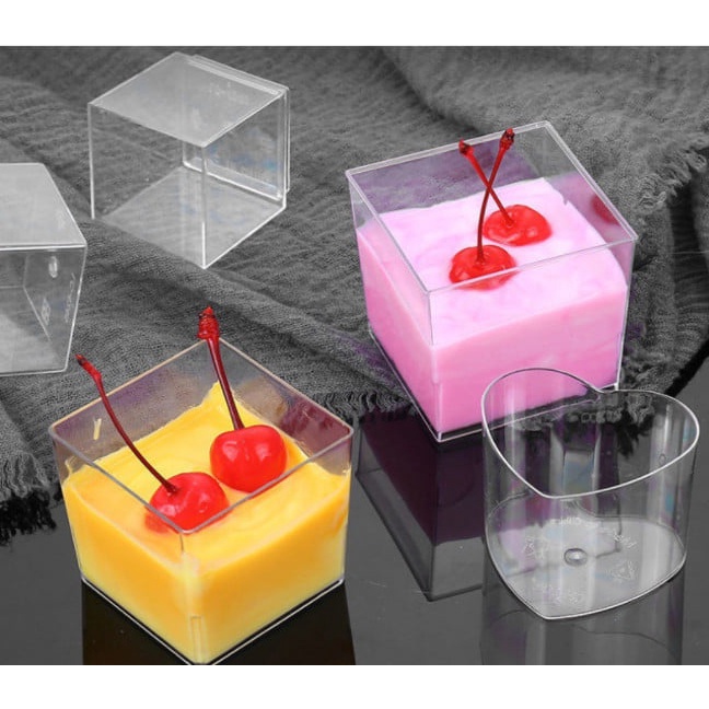 Ly nhựa mousse vuông size 6*6*5.5cm