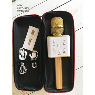 Micro kèm loa Micgeek Q7 blutooth (Vàng)