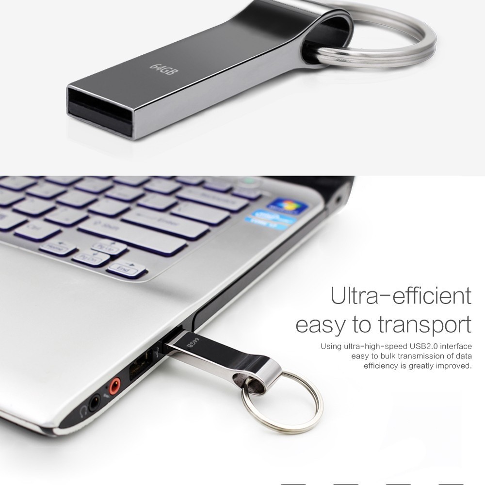 USB kim loại chống nước với dung lượng 64G/128G/256G/512G/1TB