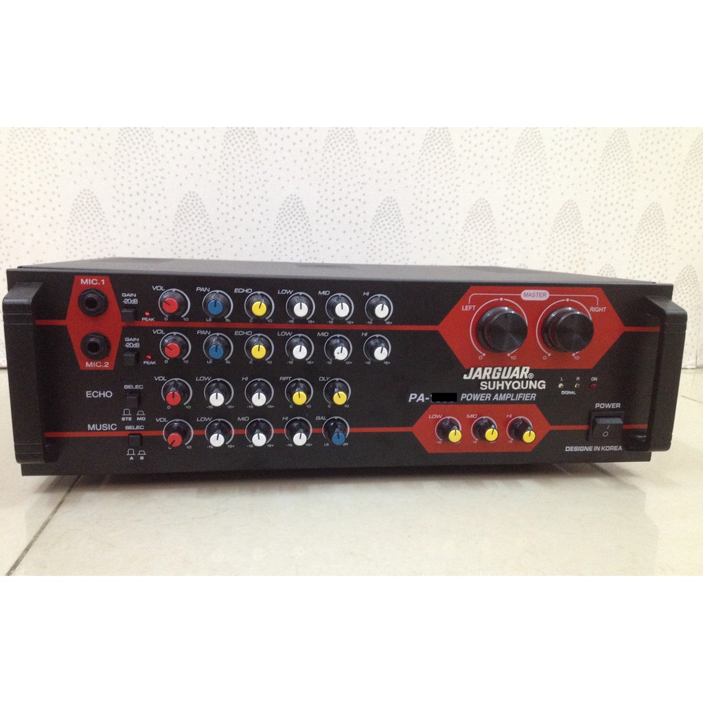 Amply JARGUAR 8 sò (xanh & đỏ) công suất nghe nhạc - hát Karaoke