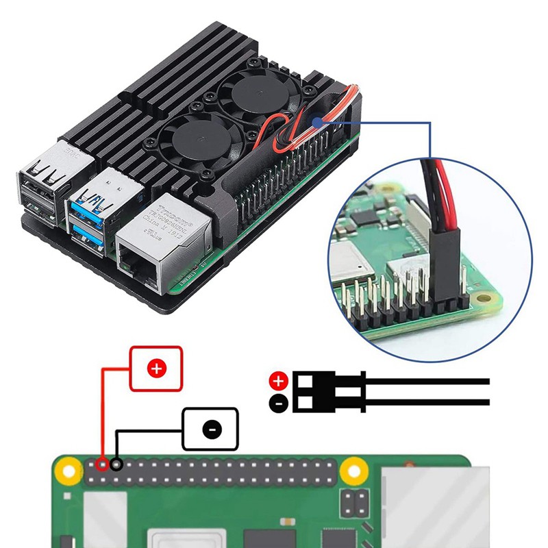 Vỏ Kim Loại Bảo Vệ Cho Raspberry Pi 4b