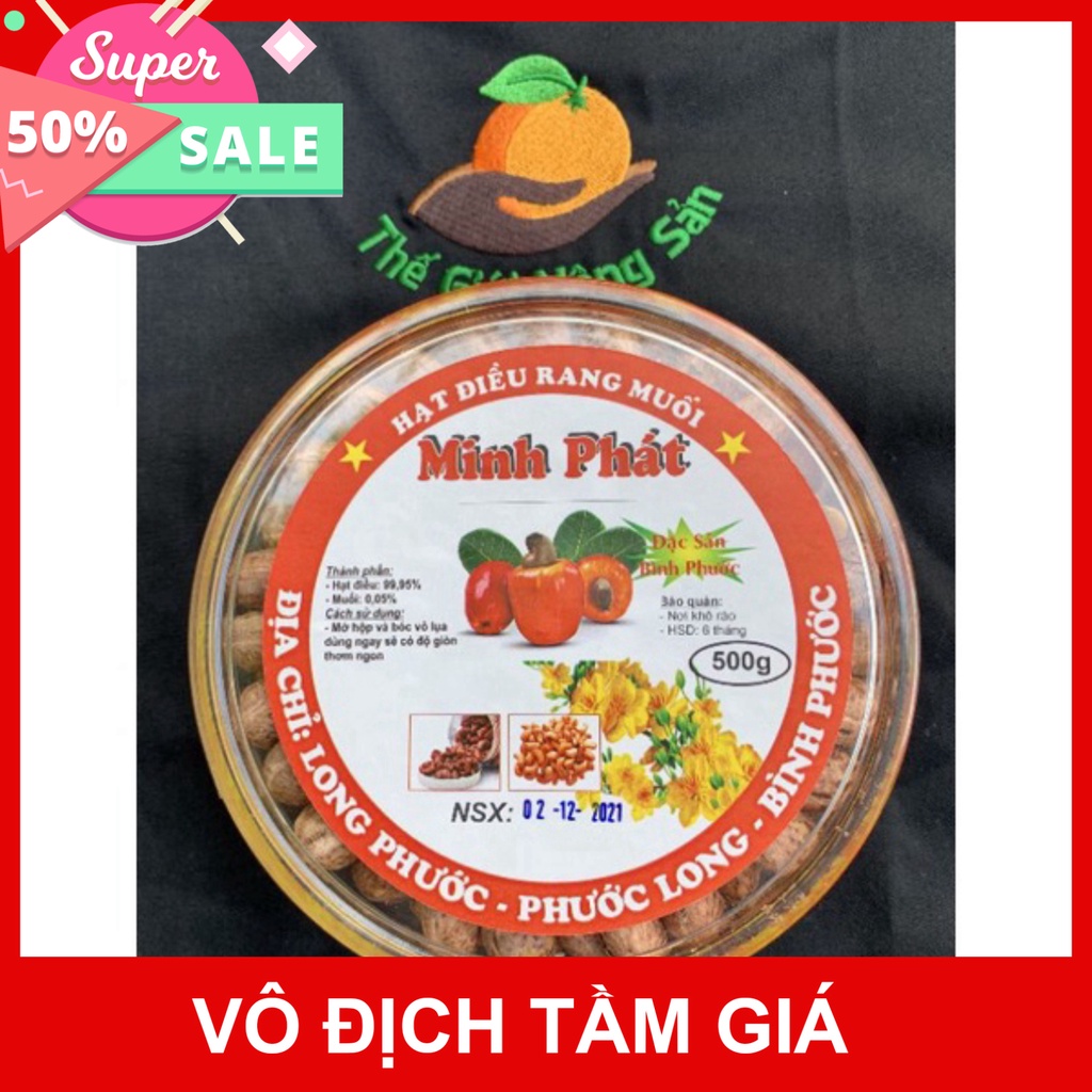 Free Ship HẠT ĐIỀU RANG MUỐI XUẤT KHẨU A CỒ XẾP HOA - Hàng cao cấp - Hạt to, đều, ngon - Thế Giới Nông Sản Hạt Giống Ba