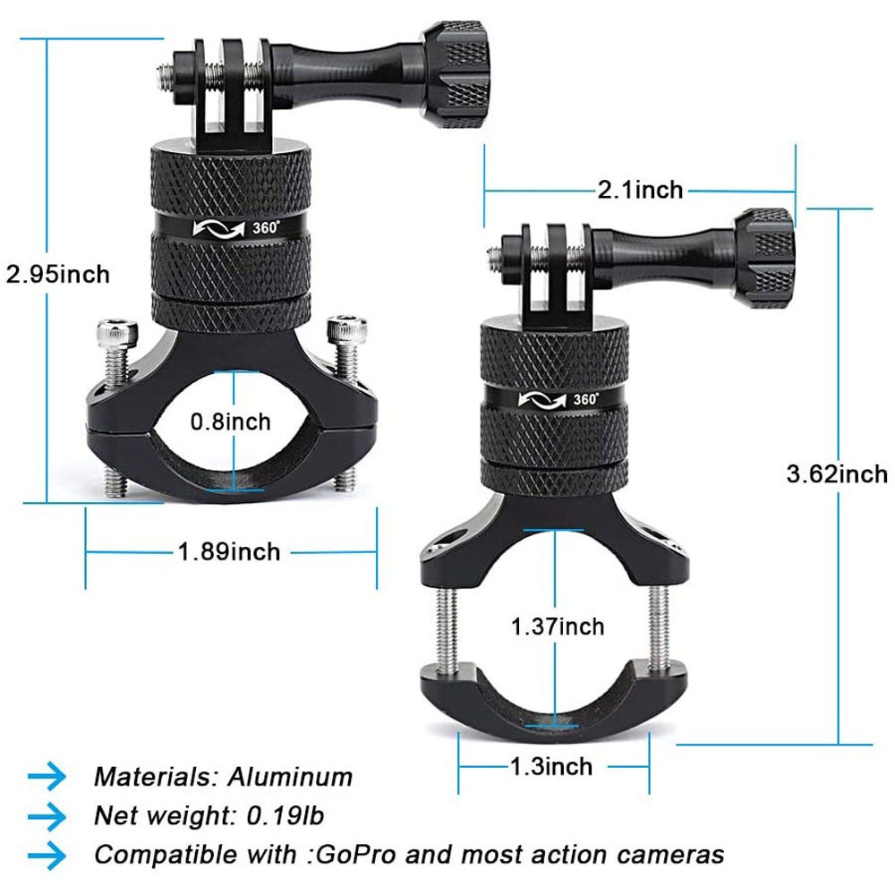 GOPRO Giá Đỡ Máy Ảnh Gắn Tay Lái Xe Đạp Leo Núi Chống Trượt Có Thể Điều Chỉnh Nhiều Màu | BigBuy360 - bigbuy360.vn