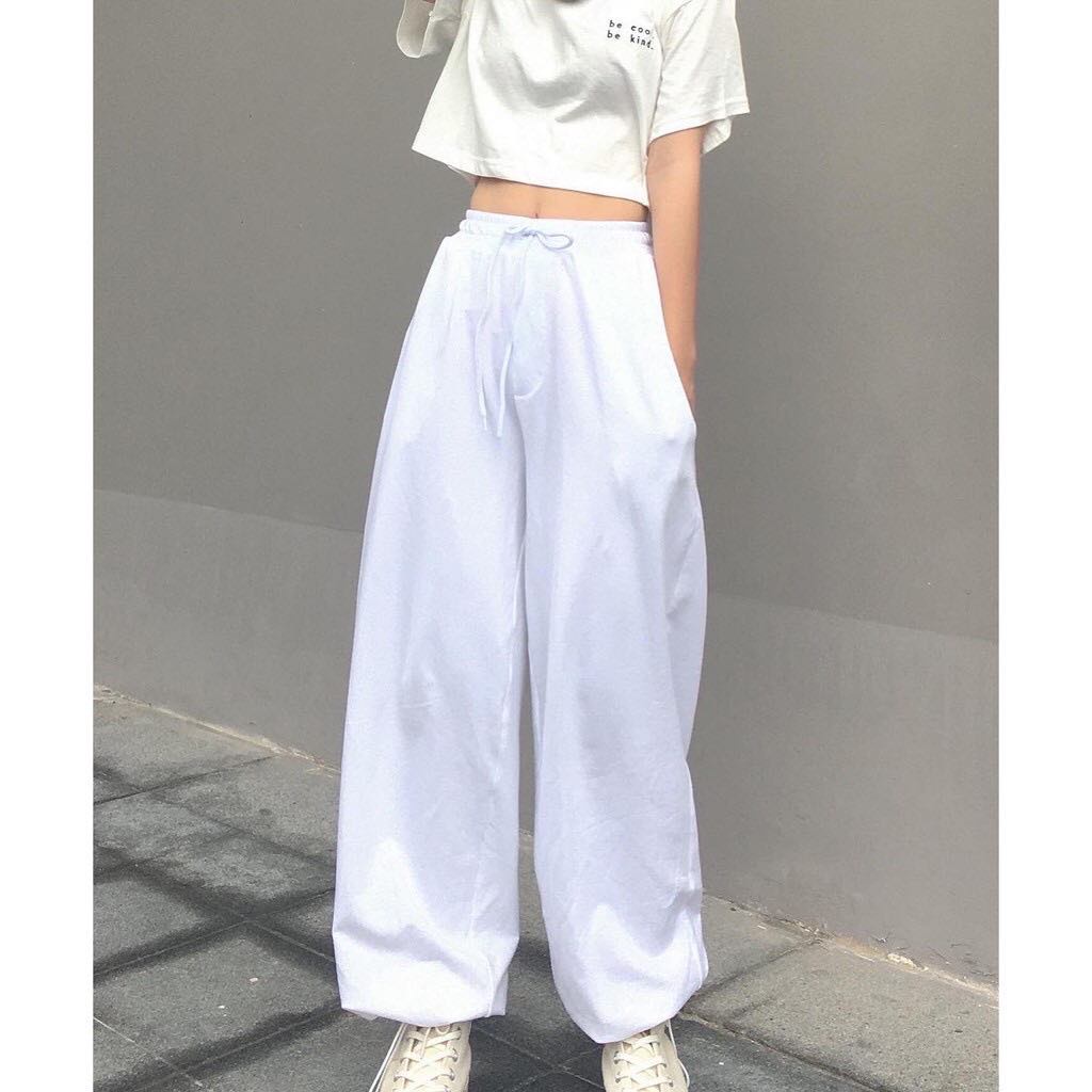 Quần jogger nam nữ ống rộng thể thao dáng suông bo chun rút gấu bigsize ulzzang unisex