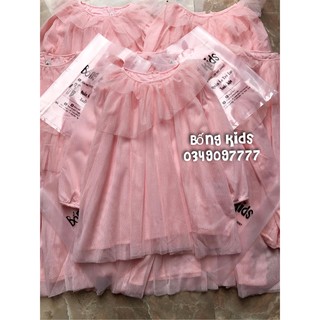 Váy Party Bé Gái Vải Tuyn Lấp Lánh Pink Verbaudet