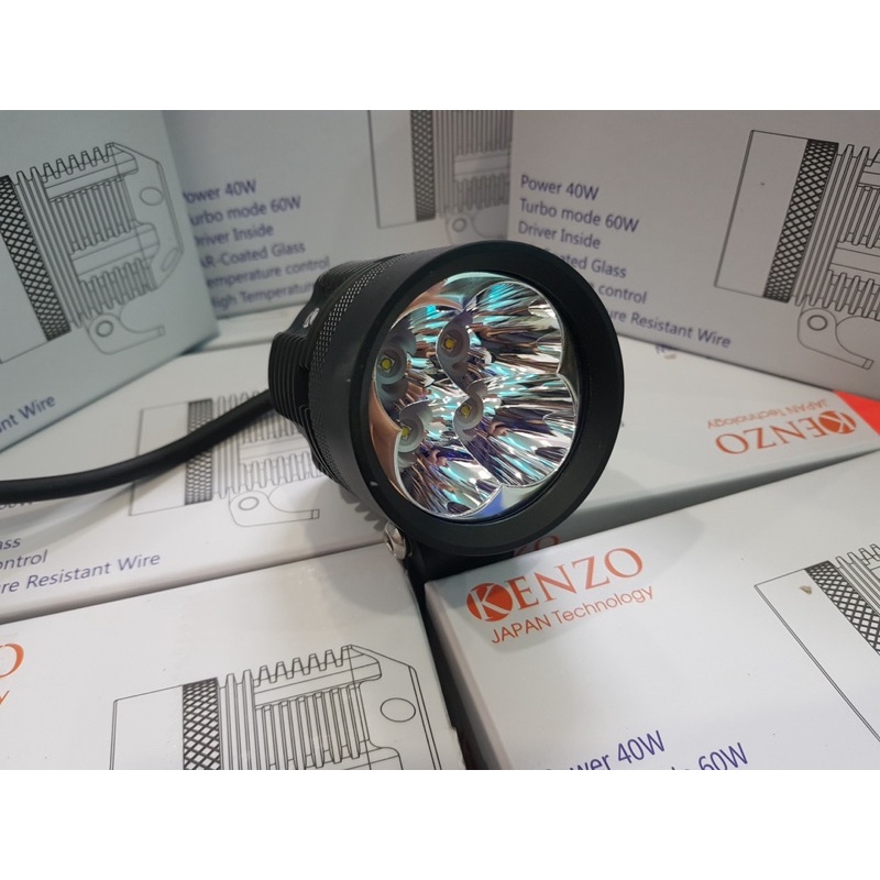 Đèn trợ sáng Kenzo KZ40 V3 hàng chính hãng công suất thực tế 43w