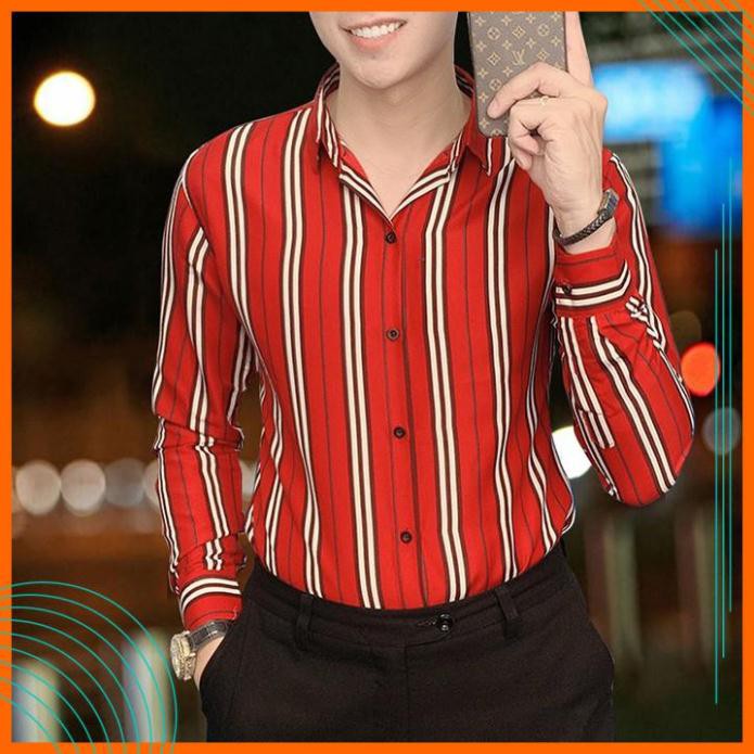 Áo sơ mi - Áo sơ mi nam đẹp - Chất liệu lụa mềm mịn, thoáng mát, kiểu dáng slimfit trẻ trung, thanh lịch, tôn dáng