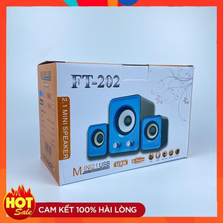 [Xịn] Loa máy tính để bàn mini bass mạnh loa vi tính cây giá rẻ LUVIBA FT202