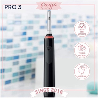 Bàn chải đánh răng điện oral-b pro 3 3000 pureclean và set đầu thay b àn c hải