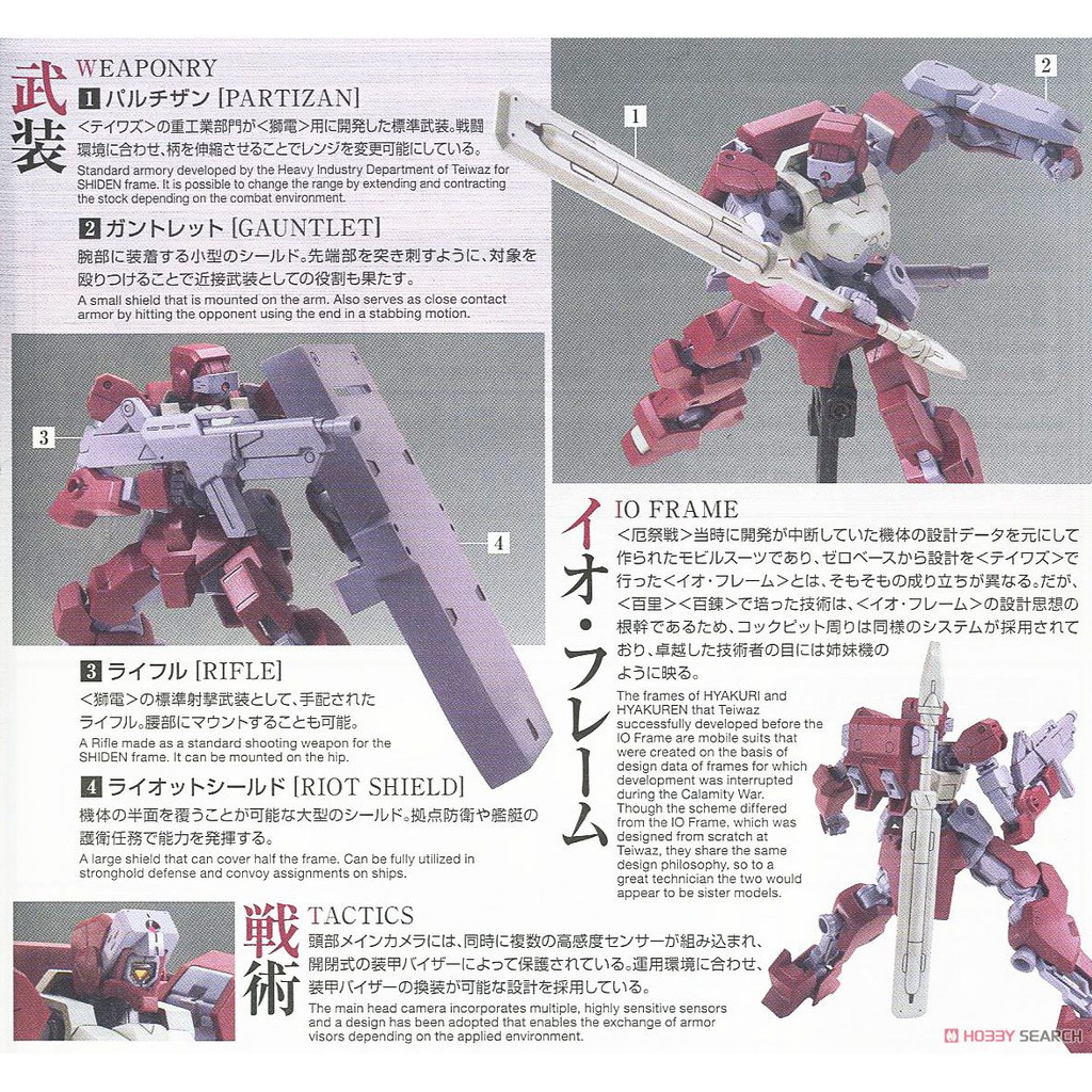 MÔ HÌNH LẮP RÁP GUNDAM HG 1/144 IBO IO FRAME SHIDEN