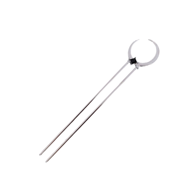 Trâm Cài Tóc Kim Loại Chữ U Họa Tiết Ánh Trăng Sang Trọng Cho Nữ YOS