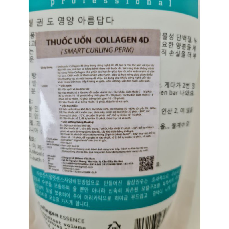 Uốn lạnh 4D Molluschi Hàn Quốc