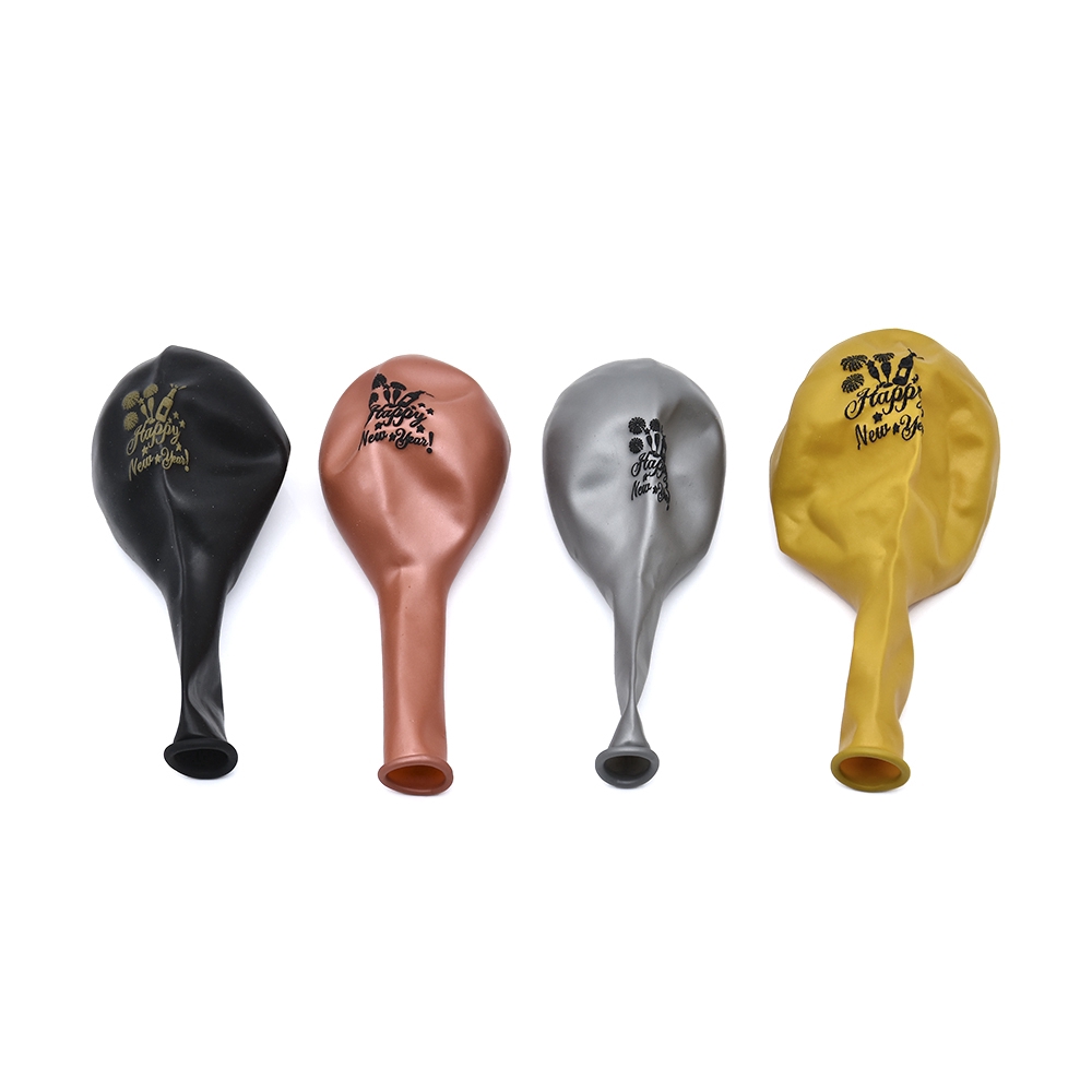 Set 10 bong bóng cao su latex 12 inch chúc mừng năm mới/tiệc tùng
