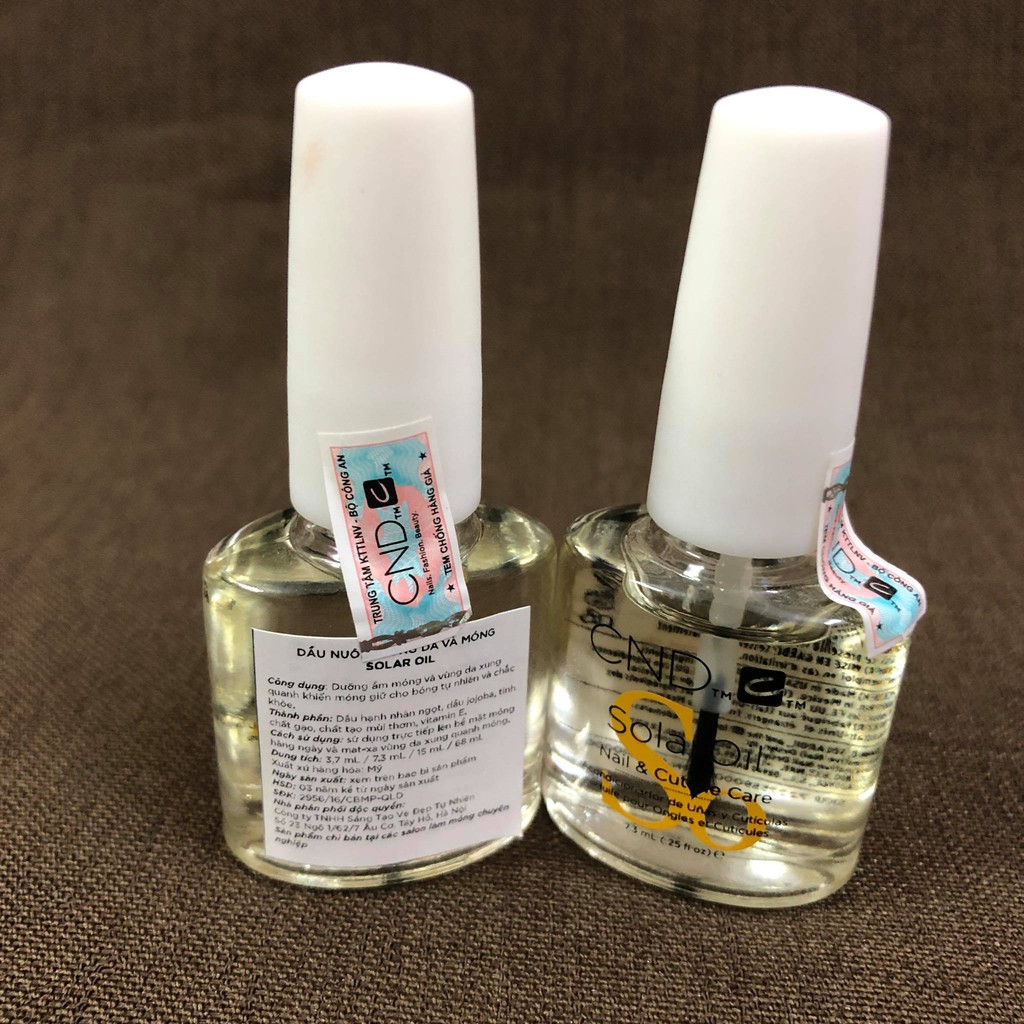 Dưỡng móng CND Solar Oil 3,7ml, Dưỡng ẩm và duy trì sức khoẻ móng toàn diện