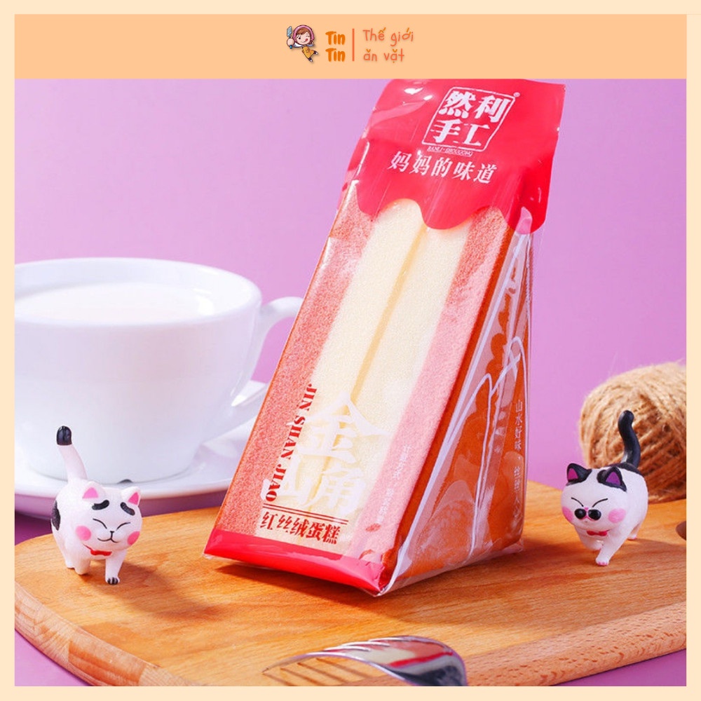 Bánh bông lan Tiramisu tam giác đủ vị Matcha Socola Dâu