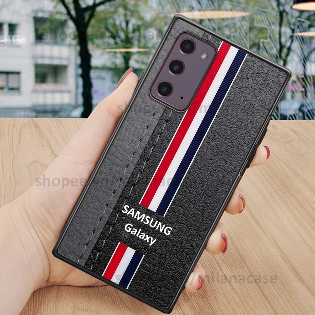 Ốp Samsung Note 20 in giả da phong cách thể thao, cá tính, thời trang