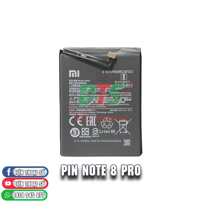 Pin Xiaomi redmi note8 pro