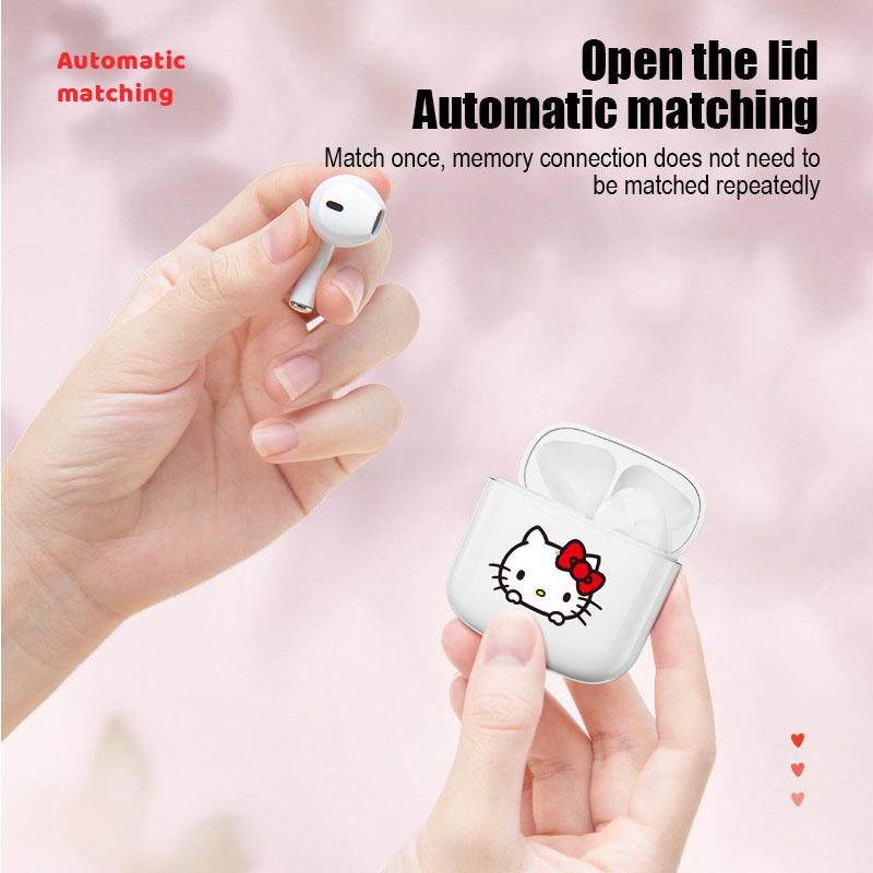 Tai Nghe Nhét Chụp Chup Tai Bluetooth Không Dây Chống ồn Blutooth Chơi Chơi Game Tai Nghe Pro Gameming Gaming Sanrio Hello Kitty My Melody Kuromi Cinnamoroll Mini Android Earbud Earphone TWS Earphones Có Mic