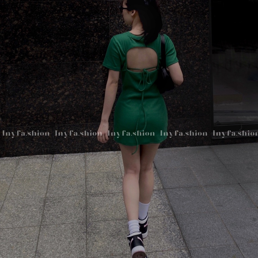 Váy body tăm hở lưng nhà Inyfa