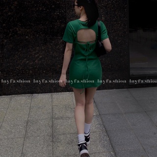Váy body tăm hở lưng nhà Inyfa