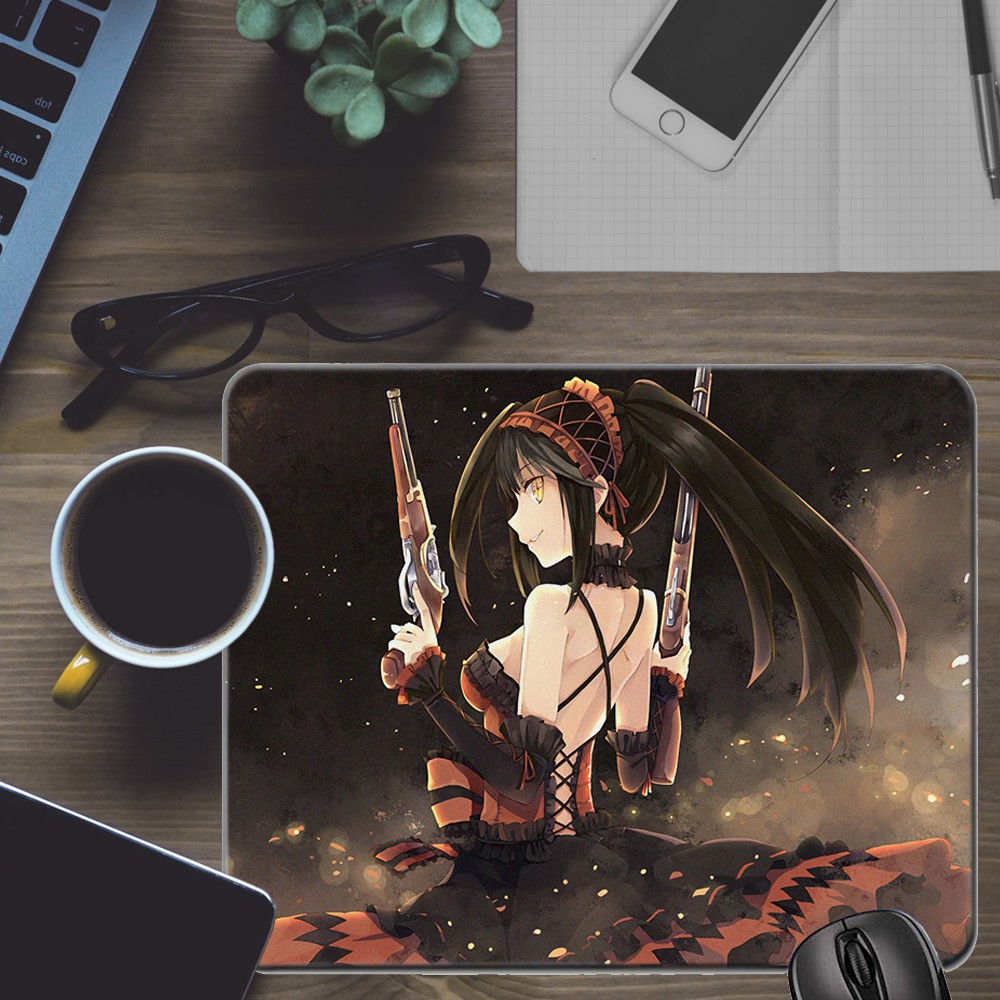&lt;18 mẫu&gt; Lót chuột máy tính Anime Vocaloid, Hatsune Miku cỡ bàn di chuột lớn 20x24cm chất liệu mouse pad cao su