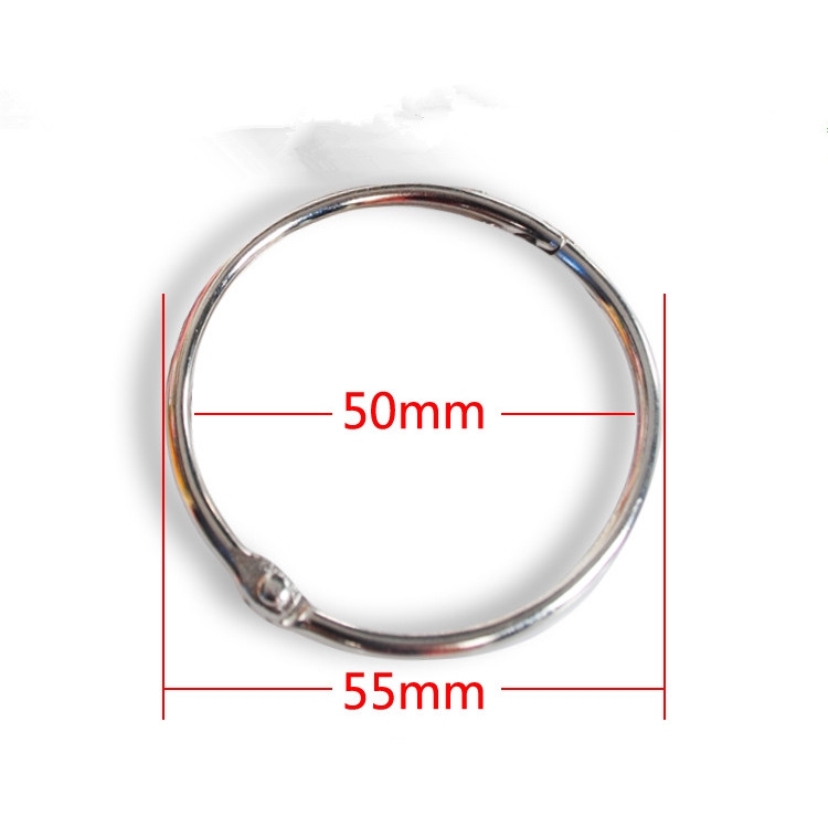 Bộ 8 móc treo rèm bằng thép không gỉ cỡ 50mm