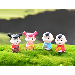 ❤❤Cặp Bé Trai Bé Gái Trạng Tí Siêu Dễ Thương❤❤ Phụ Kiện Trang Trí Tiểu Cảnh Sen Đá, Terrarium