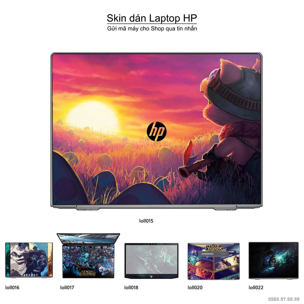 Skin dán Laptop HP in hình Liên Minh Huyền Thoại _nhiều mẫu 2 (inbox mã máy cho Shop)