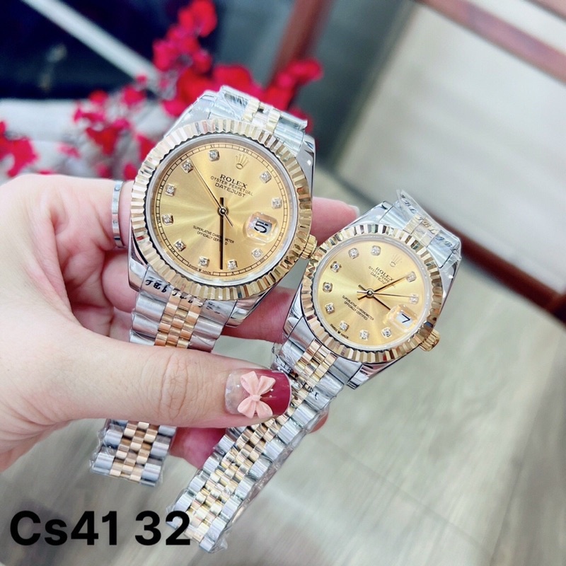 Đồng Hồ Nam Nữ 40/32mm - Đồng Hồ Rolex máy nhật - Bản Cao Cấp Bảo Hành 2 năm