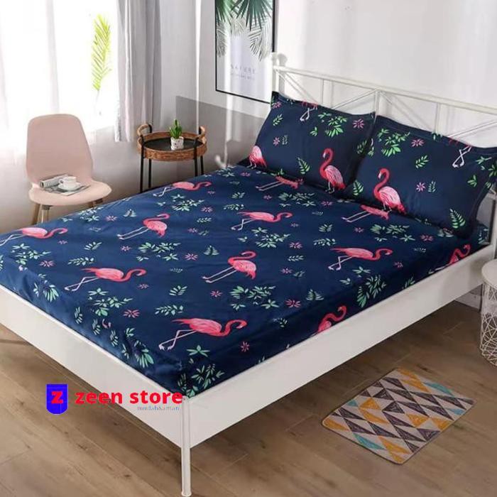 Ga Trải Giường Chất Liệu Cotton Lanh Màu Xanh Dương Kích Thước 100 120 160 180-100 X 200cm Channel