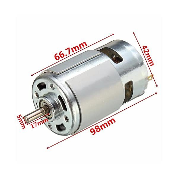 Motor DC 775 18V 16 răng trục tròn lõi đồng công suất cao Voto