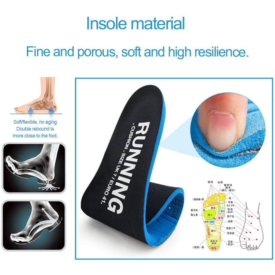 Miếng Lót Giày Dày Dặn Thấm Hút Mồ Hôi Tốt Thoáng Khí Cao Cấp